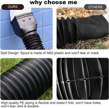 Load image into Gallery viewer, Heavy-Duty Flexible Downspout Extensions - 21-68 Inches with Adapters, 3 Pack