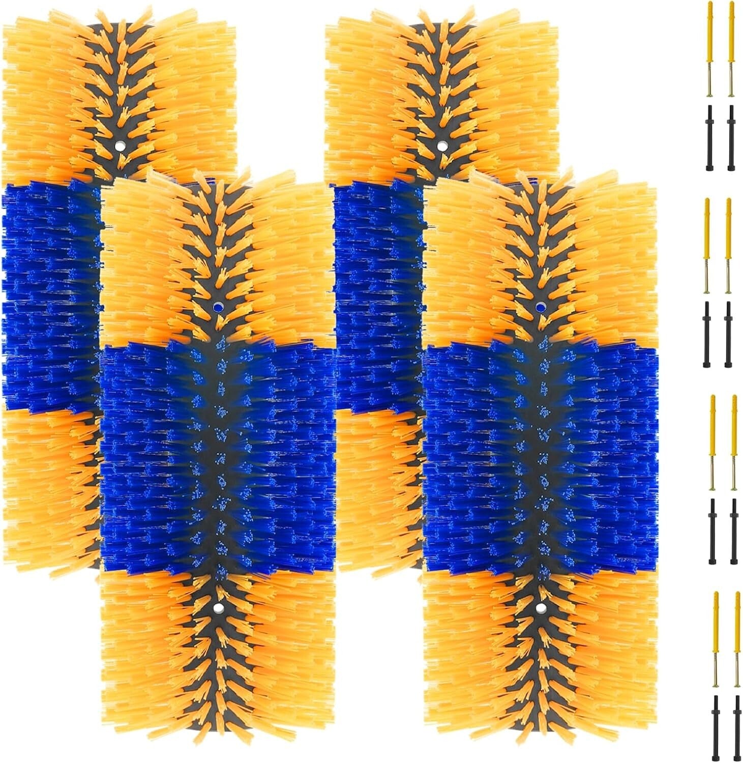 Ergonomic Livestock Scratching Brush with Soft Bristles - Ideal for Cows & Pigs