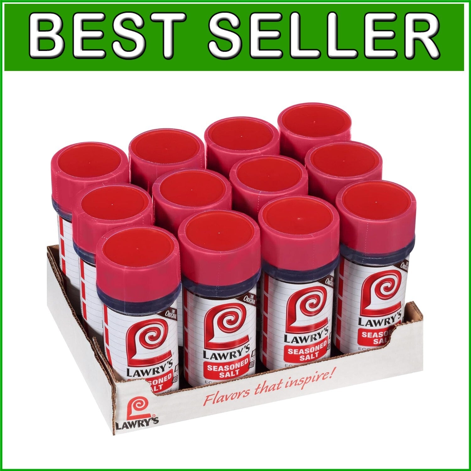 Bulk Seasoned Salt, 16 oz x 12 - Perfect for Elevating Beef, Pork & Veggies