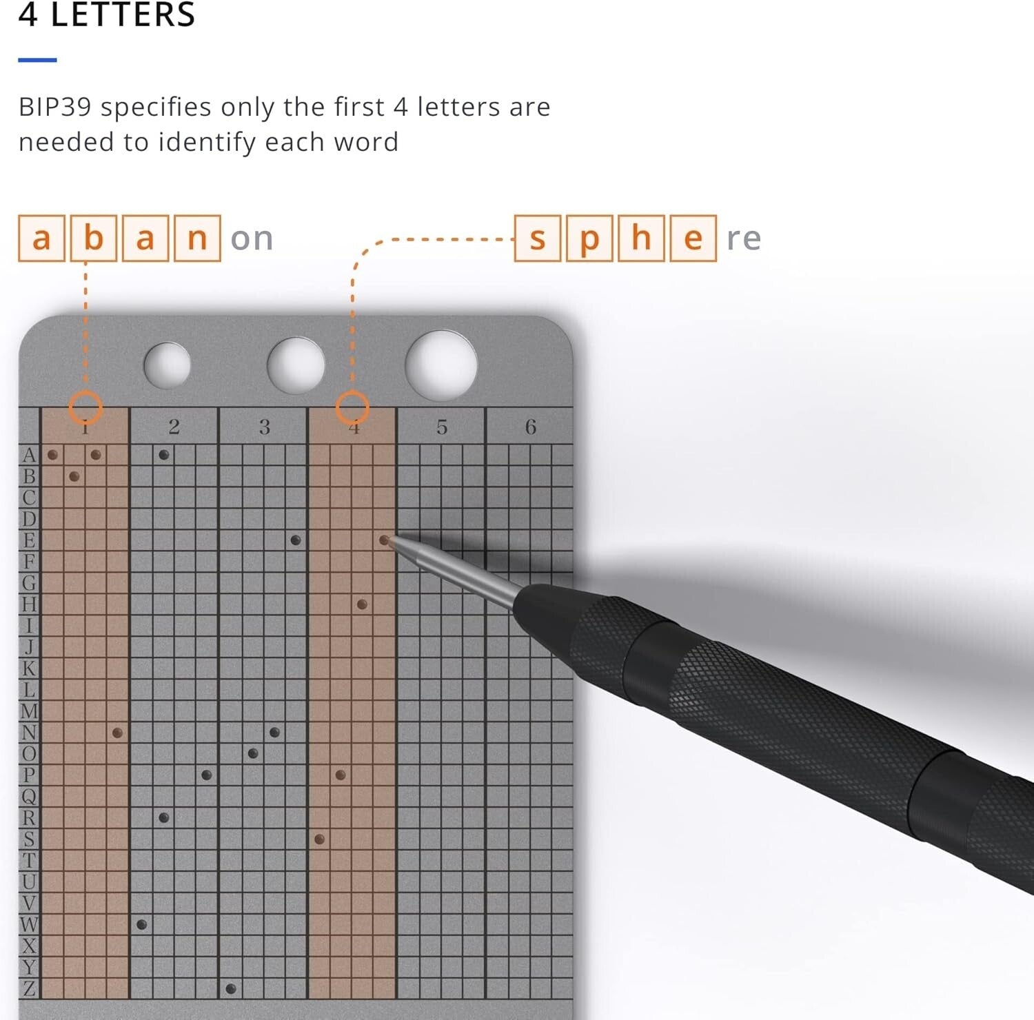 Fireproof Crypto Capsule Wallet for 24-Word Bitcoin Key Backup - Portable Design