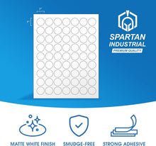 Load image into Gallery viewer, Durable 1" Circle Labels - 500 Matte White Stickers for Home &amp; Business Use