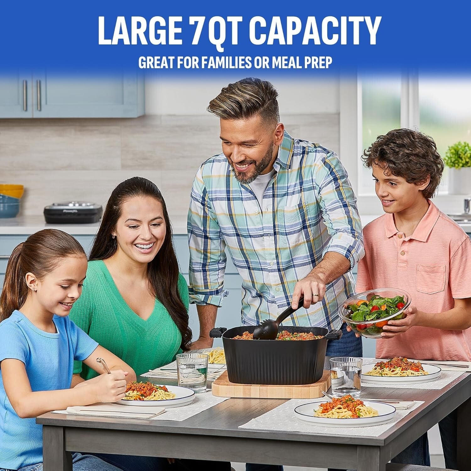 7.5QT STIRMAX Plus Digital Cooker: 9 Programmable Settings for Effortless Meals