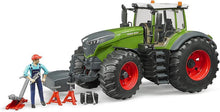 Load image into Gallery viewer, Steerable Fendt 1050 Vario Toy Tractor with Openable Cabin and Tools Included