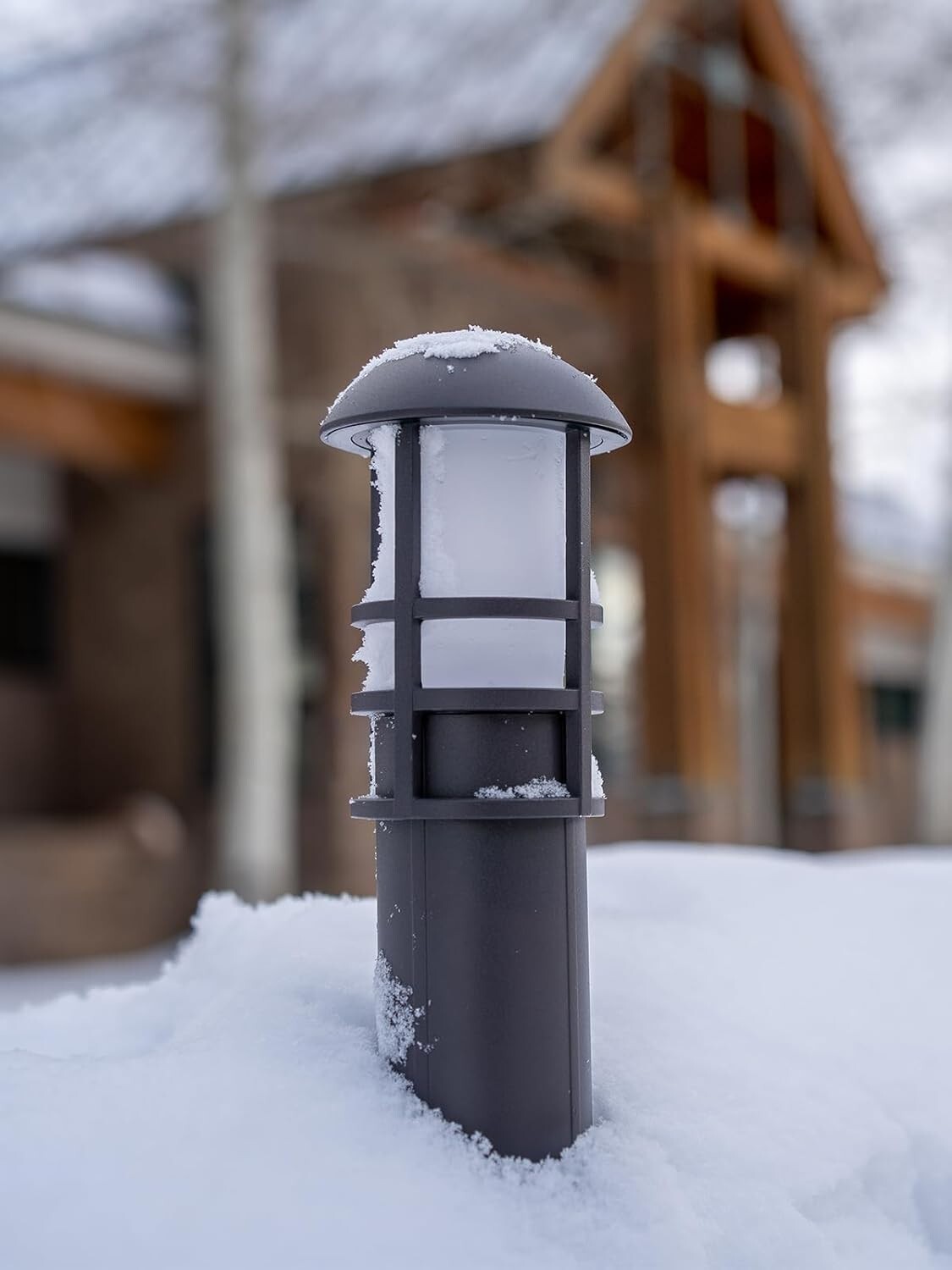 Warm White 3000K LED Bollard Lights - Waterproof Landscape Lighting 12-Count