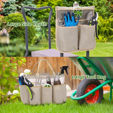 Load image into Gallery viewer, Versatile Folding Garden Stool with Extra Kneeling Pad - Supports 330 lbs