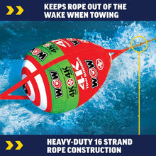 Load image into Gallery viewer, Heavy Duty 16-Strand Tow Rope with Bobber - Ideal For Deck Tubes &amp; Wakeboarding