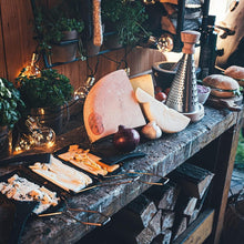 Load image into Gallery viewer, Compact Stainless Steel Cheese Grater with Oak Tray - Dishwater Safe &amp; Versatile