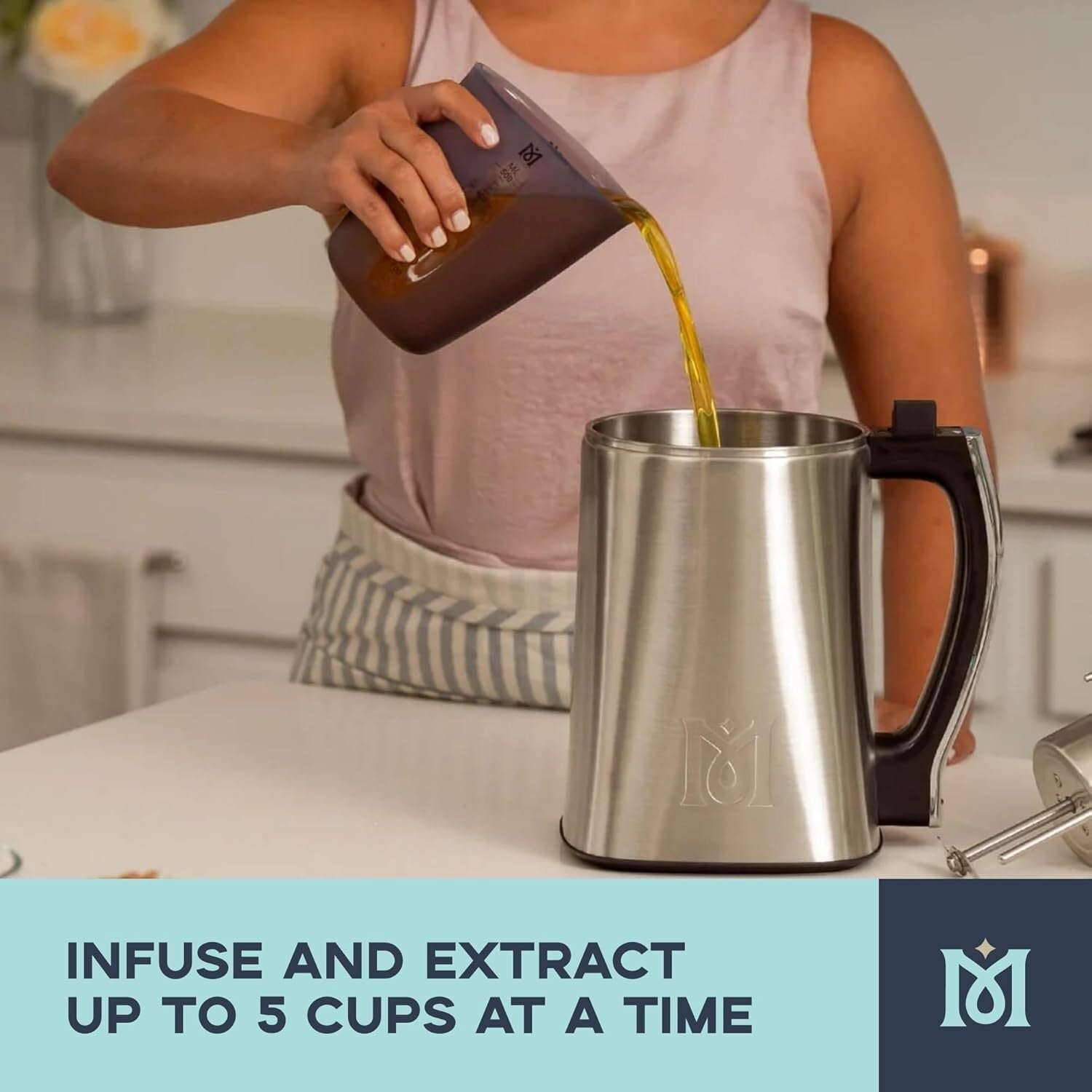 Automatic 400W Kitchen Emulsifier Bundle - Compact, Easy to Clean, Silver