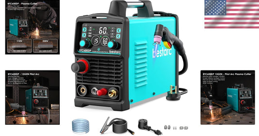13th Gen 60A Plasma Cutting Machine with Digital Display & Adjustable Air Sensor