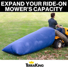 Load image into Gallery viewer, Effortless Leaf Collection with Heavy Duty 54 Cubic Foot Lawn Tractor Leaf Bag