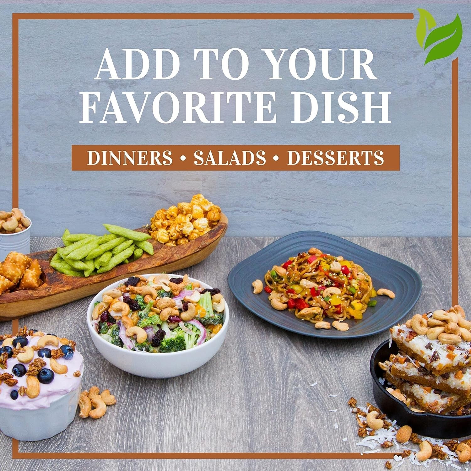 64 Oz Oven Roasted Fancy Cashews with Sea Salt - Vegan, Keto-Friendly Snack