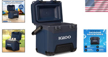 Load image into Gallery viewer, Rugged Blue 25QT Hard Cooler - Durable Insulation for Camping &amp; Outdoor Fun