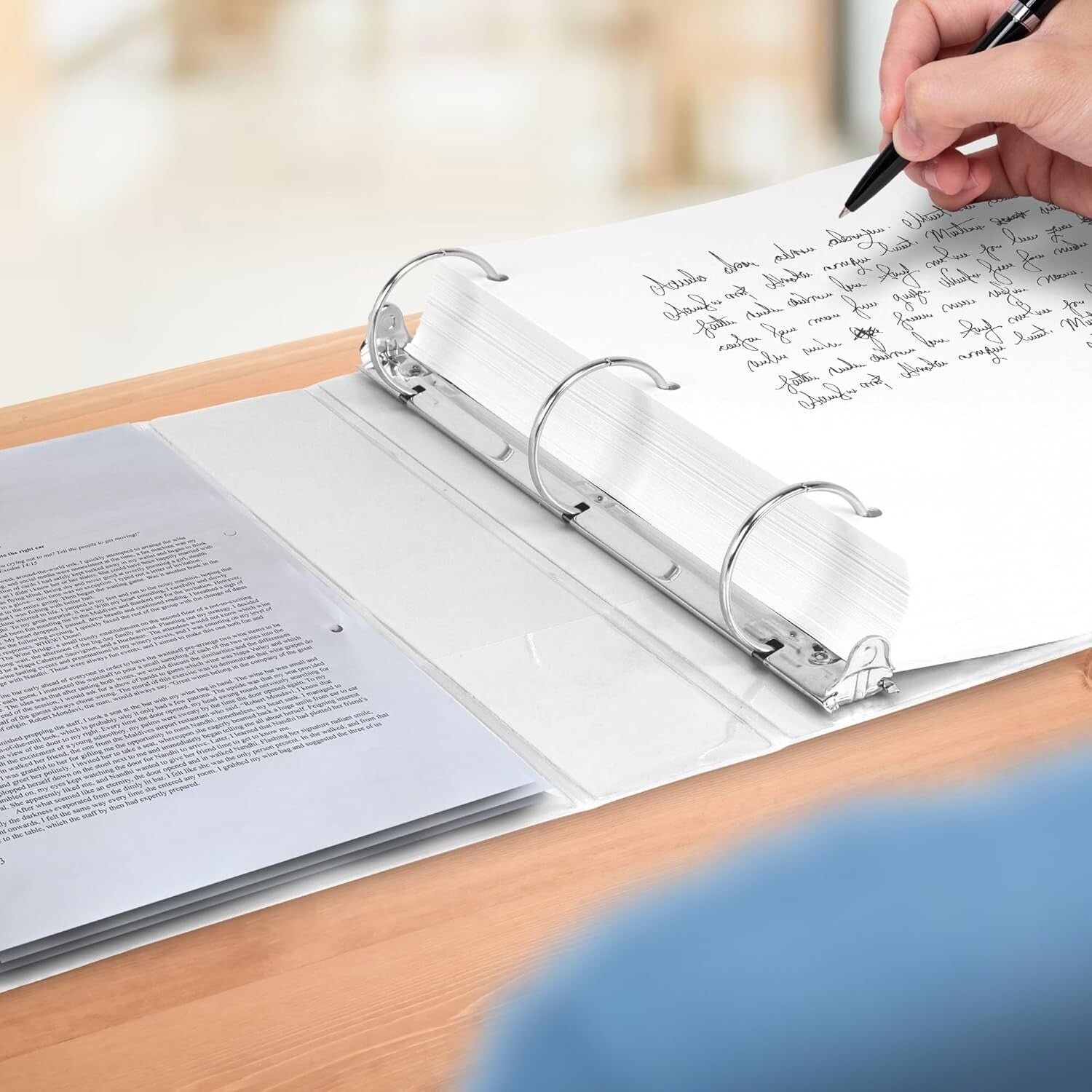 Customizable 12-Pack 3-Inch Clear View Binders - Eco-Conscious Document Storage