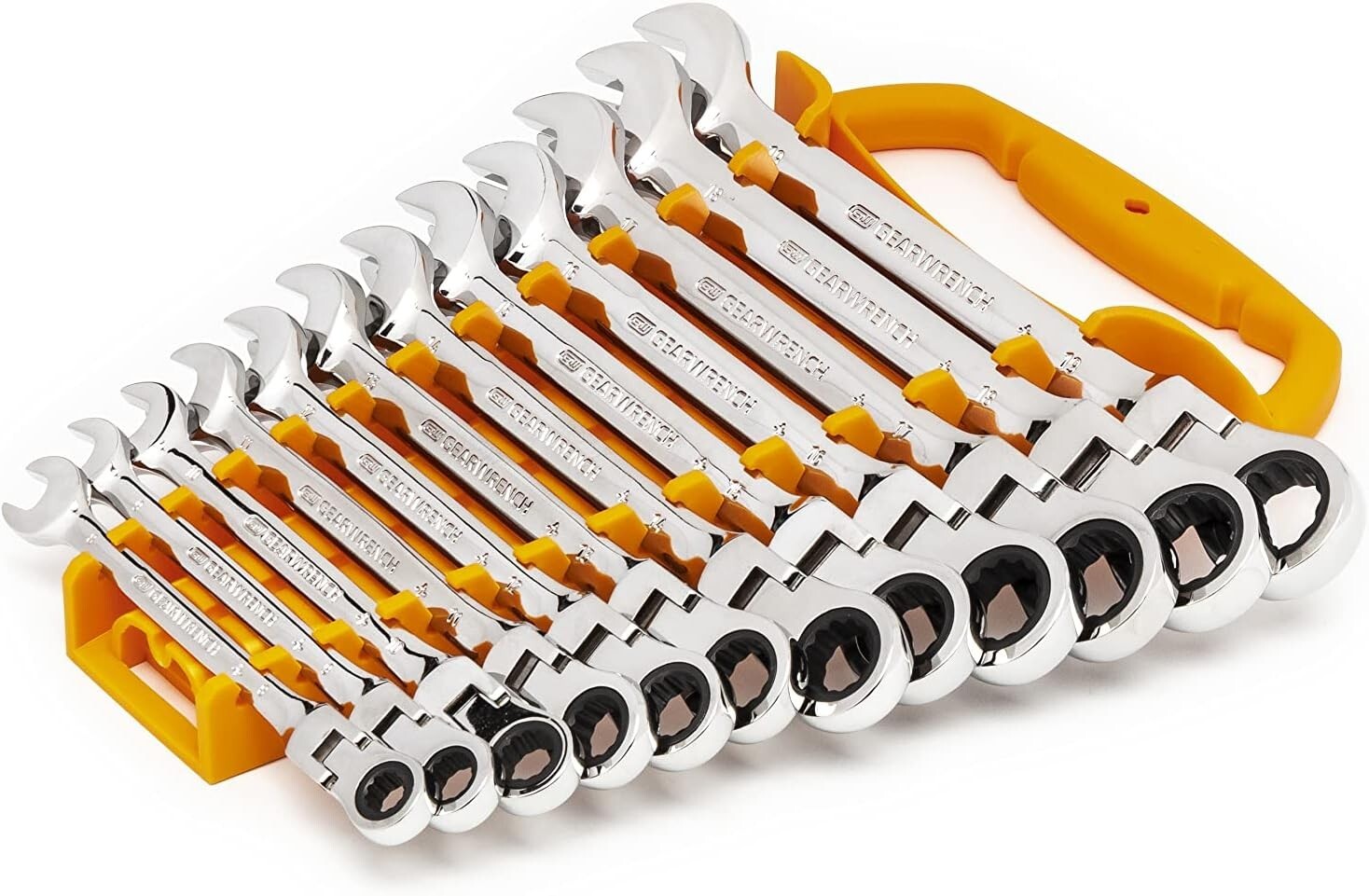 Precision 12-Piece Metric Wrench Set with 72-Tooth Mechanism for Tight Spaces