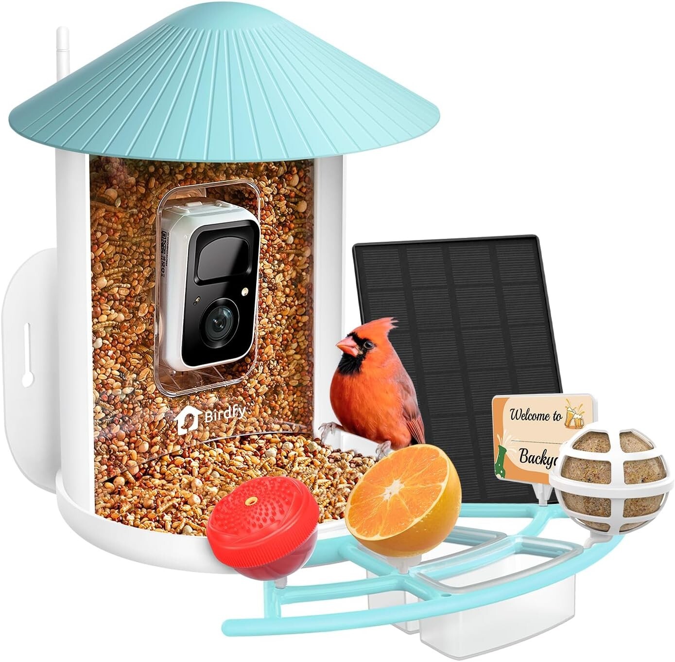 Stylish Bird Feeder with 1080P Camera & Custom Add-ons - Best Gift for Families