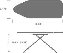 Load image into Gallery viewer, Sturdy XL Ironing Board with Child Lock &amp; Transport Lock - Ideal for Steam Units