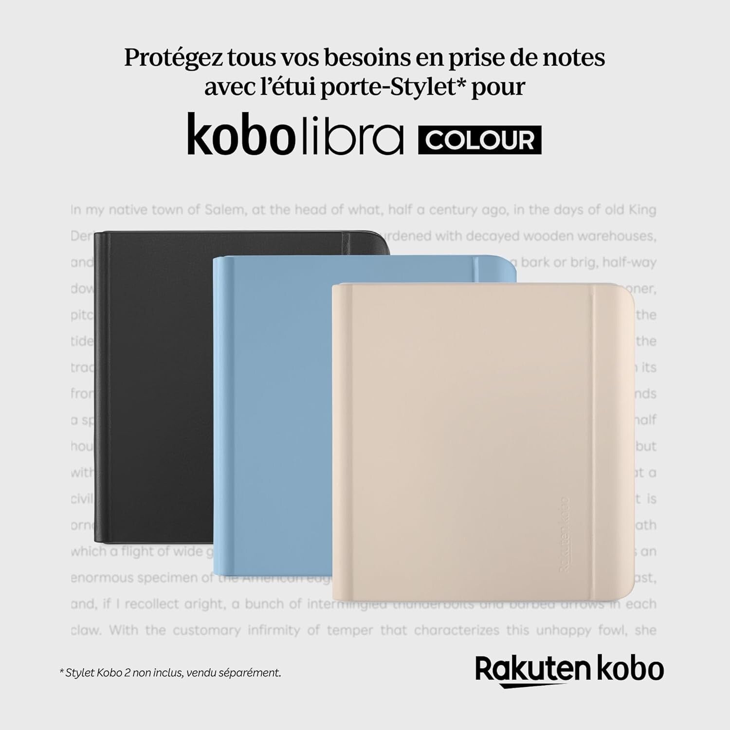 Stylish Sand Beige SleepCover for 7" Kobo Libra Colour – Protect & Personalize