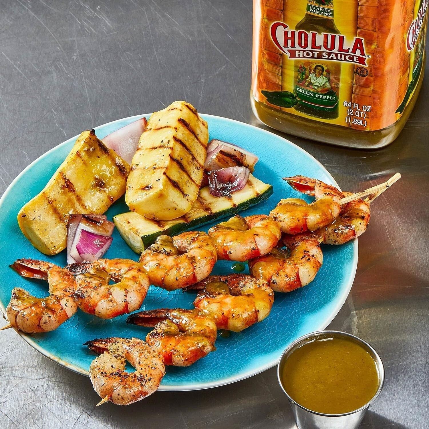 Bold 64 fl oz Green Pepper Hot Sauce - Elevate Your Dishes with Zesty Flavor