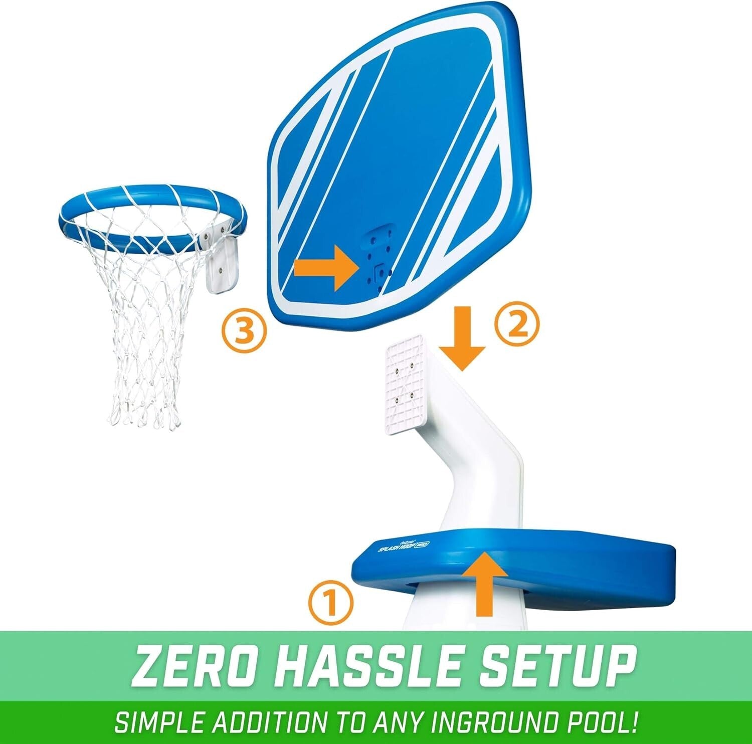 Exciting Inflatable Basketball Game for Pools - Includes Pump and Basketballs
