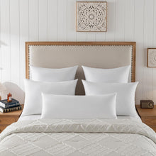 Load image into Gallery viewer, Set of 2 Down Feather 20x20 Throw Pillow Inserts in Durable Cotton Fabric