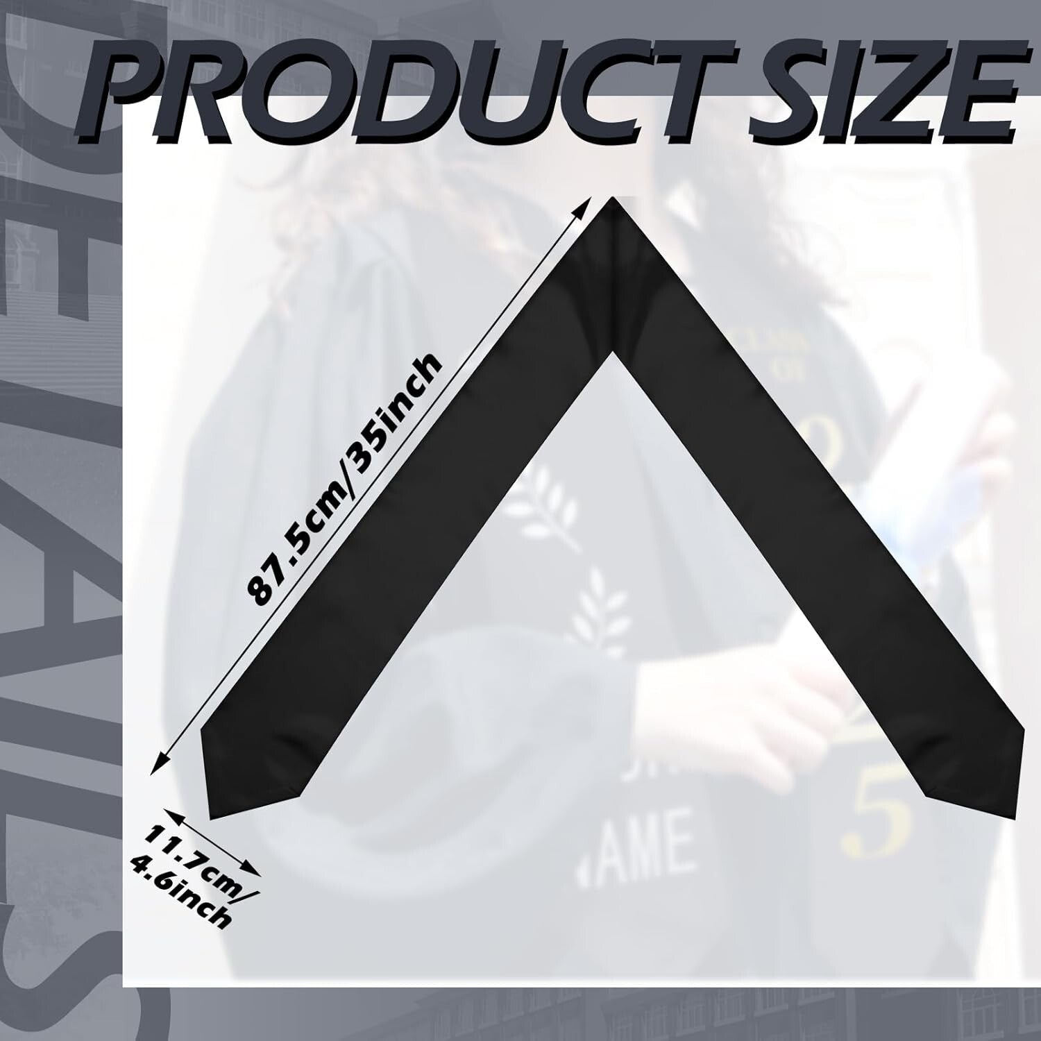 Classic 70-Inch Graduation Stoles - 24 Pack of Unisex Satin Celebration Attire