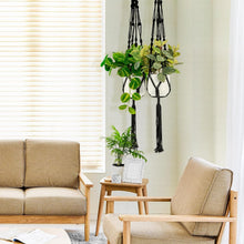 Load image into Gallery viewer, Versatile Macrame Plant Holder 6-Pack - Holds Pots Up to 12" - Outdoor &amp; Indoor