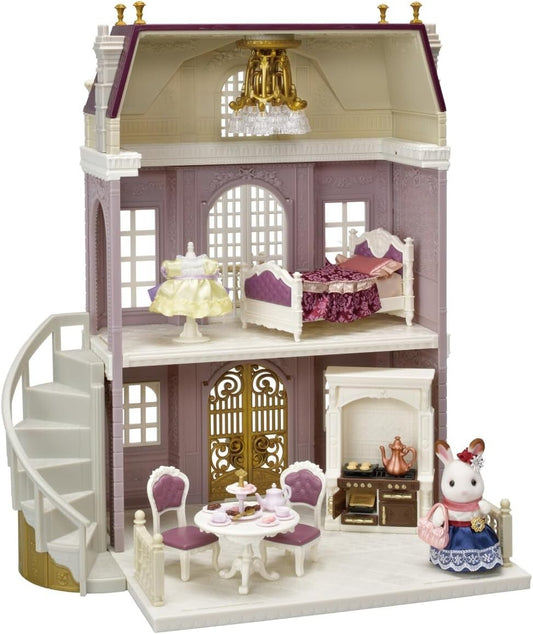 Charming 2-Story Town Manor with Rabbit and Accessories - Gift of Imagination