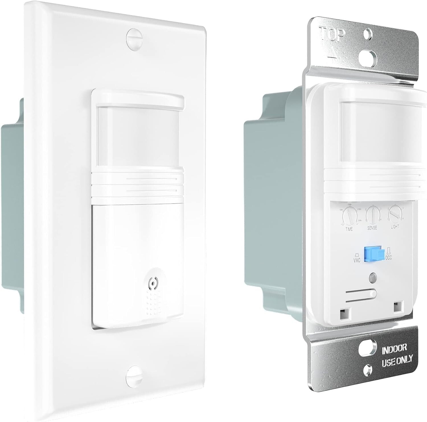 2 Pack UL Certified Motion Sensor Light Switch - Energy Saving Indoor Solution