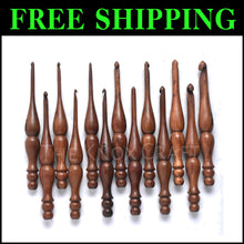 Load image into Gallery viewer, Set of 13 Handmade Rosewood Crochet Hooks - Smooth &amp; Comfortable Knitting Tools