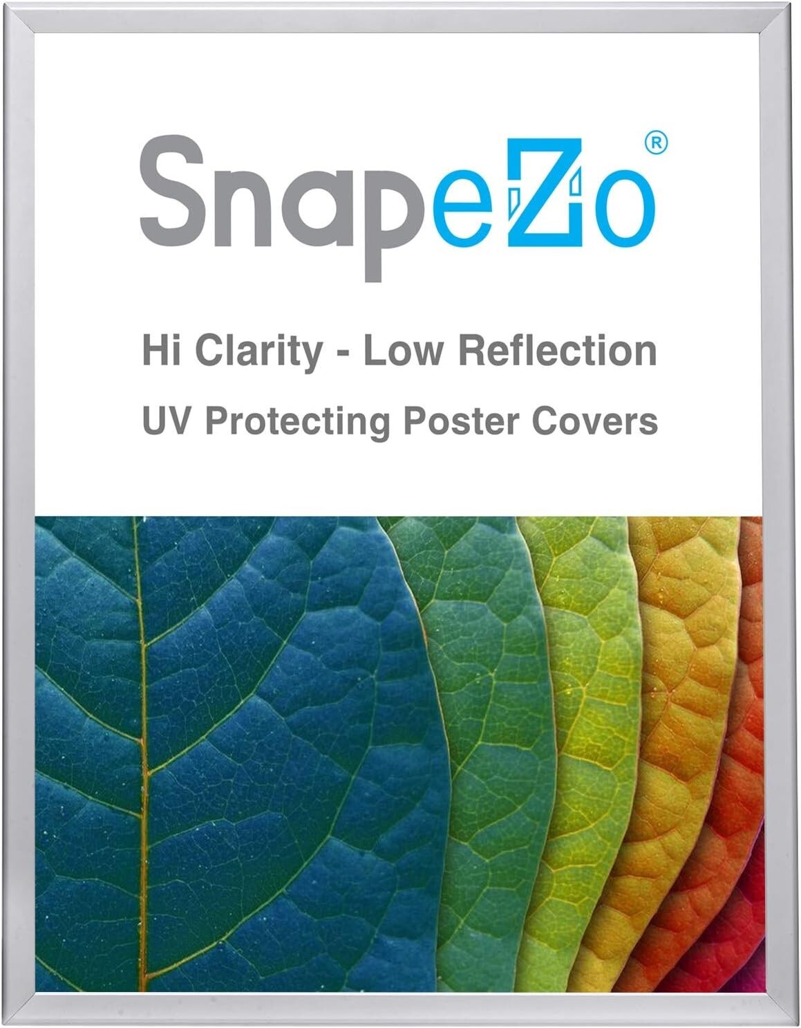 Stylish Front-Loading 36x48 Poster Frame - Silver Aluminum for Modern Displays