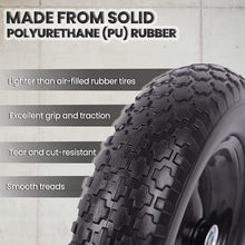 Load image into Gallery viewer, Universal Fit 14.5" Flat-Free Tire &amp; Wheel - Durable, Weather-Resistant Solution