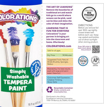 Load image into Gallery viewer, Washable Tempera Paint Set - 11 Vibrant Colors, 16 Fl Oz, Kid-Safe &amp; Non-Toxic
