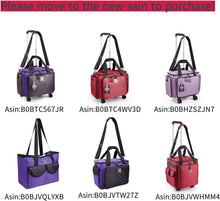 Load image into Gallery viewer, Versatile Red Sewing Machine Bag with Adjustable Trolley Handle – 19x11x13"