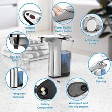 Load image into Gallery viewer, High Capacity Touchless Soap Dispenser with Adjustable Dispensing - 2 Count Set