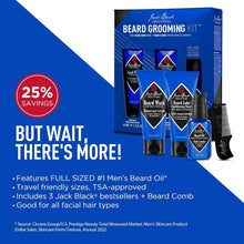 Load image into Gallery viewer, Luxury Beard Grooming Kit with Natural Oils &amp; Precision Tools - 6x2x5.25 Inches