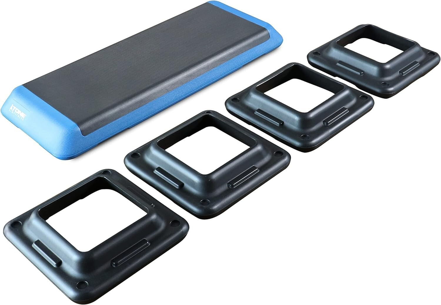 Durable Aerobic Step with 4 Risers - Customizable Heights for Intense Workouts