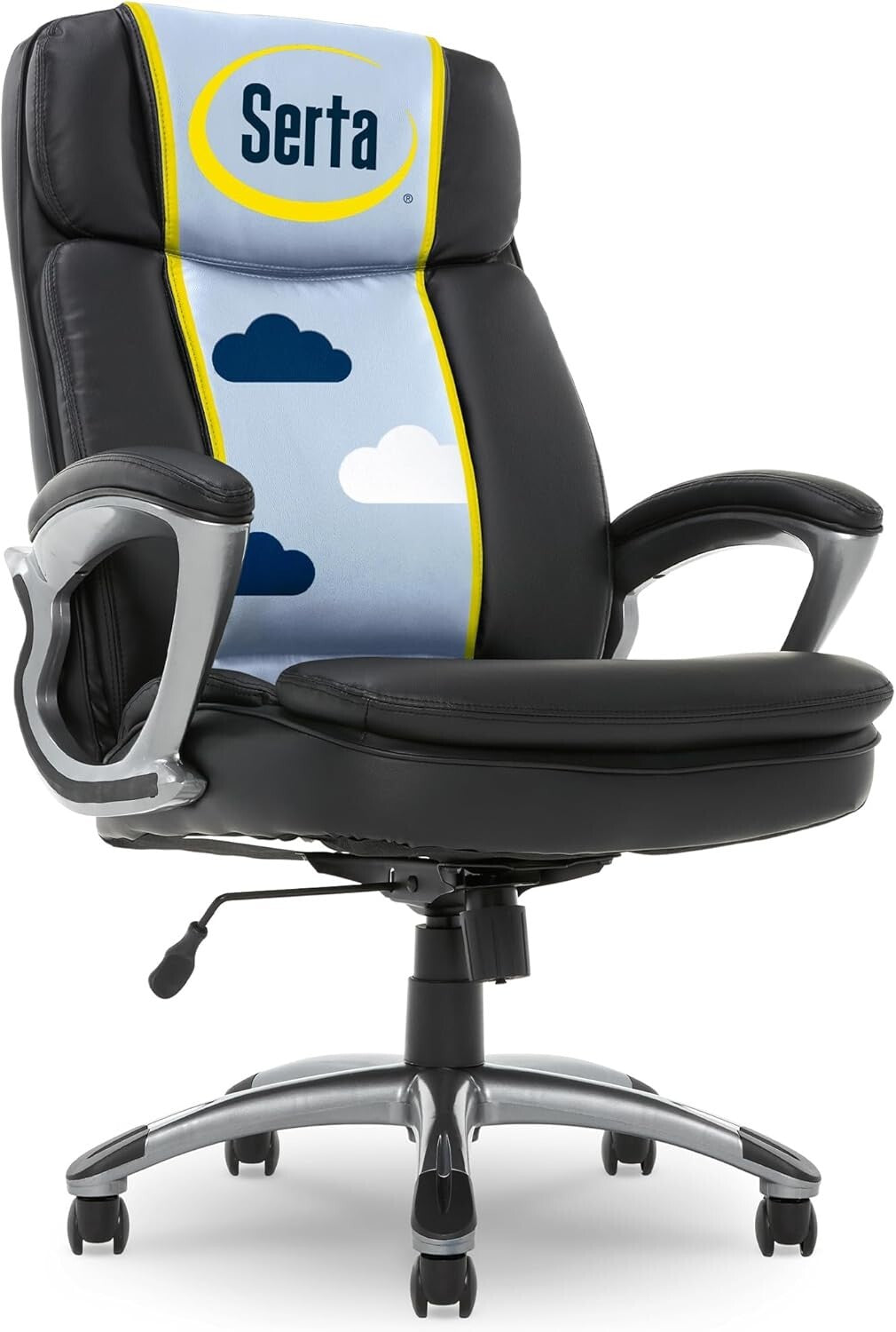 Adjustable High Back Big & Tall Office Chair with Plush Body Pillows & Support