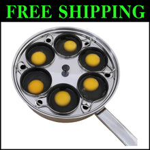 Load image into Gallery viewer, High-Quality Stainless Steel Egg Poacher Pan - 6 Cups &amp; Dishwasher Safe Design
