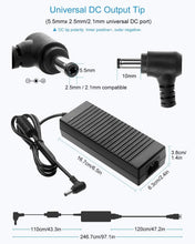 Load image into Gallery viewer, 2-Pack 12V 10A Power Source - Ideal for LED Luminaries &amp; Monitors, 120W Output