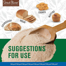 Load image into Gallery viewer, Great River Milling Organic Whole Wheat Flour - 25 Lb for Bread &amp; Pastries
