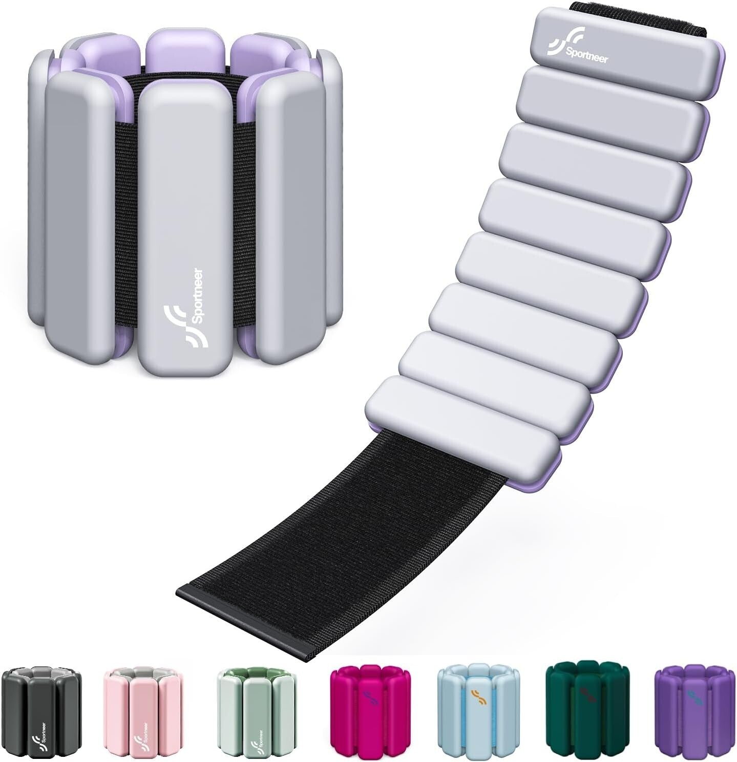 Durable Waterproof Wrist & Ankle Weights - Adjustable 2 lb/4 lb Set for Fitness