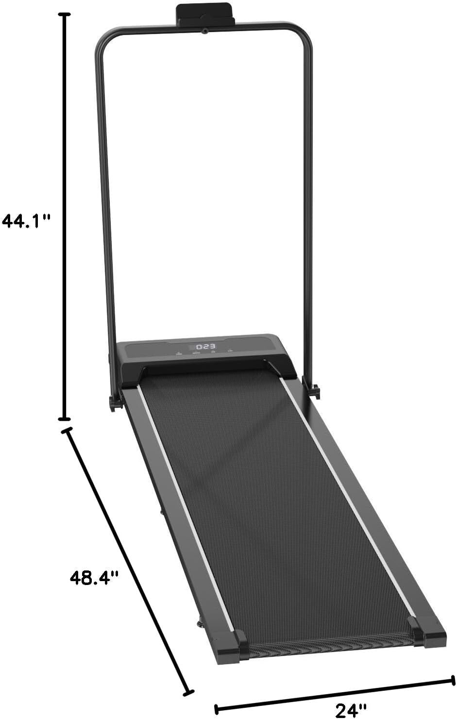 Compact 2.5HP Treadmill with Manual Incline, LED Display & Data Memory Function