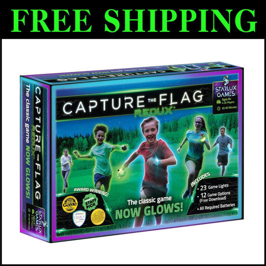 Ultimate Glow in the Dark Capture The Flag Game - Perfect for Kids & Teens