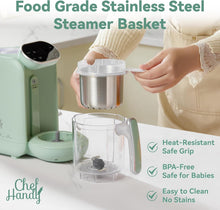 Load image into Gallery viewer, Safe Baby Food Processor with Auto Cooking, Grinding &amp; Stainless Steel Basket