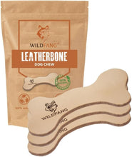 Load image into Gallery viewer, Durable Chew Sticks - Ethical Leather Dog Bones for Healthy Teeth - 3 Count