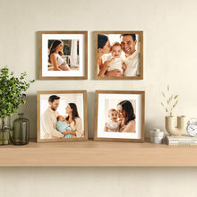 Load image into Gallery viewer, Versatile 11x11 Frames with Plexiglass - 4-Pack for Wall and Tabletop Mounting