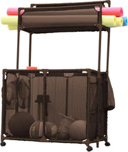 Load image into Gallery viewer, Versatile Mesh Rolling Bin for Pool Noodles, Floats &amp; Toys - Tool-Free Assembly
