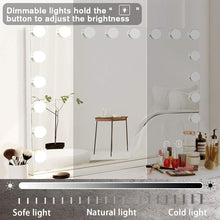 Load image into Gallery viewer, Bluetooth Vanity Mirror with Touch Sensor and 10X Magnifying - Wall or Tabletop