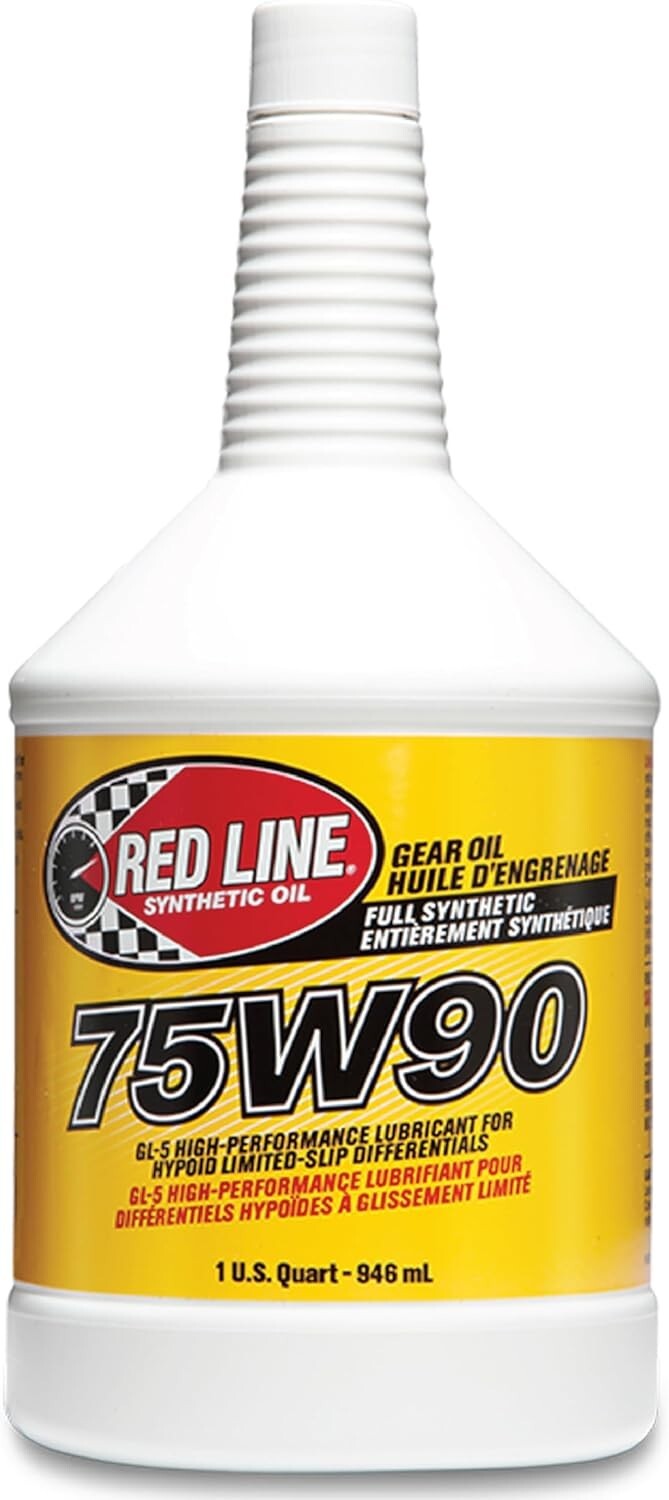75W90 GL-5 Synthetic Gear Oil for Superior Differential Performance - 2 Pack