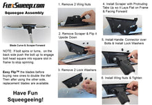 Load image into Gallery viewer, Lightweight 24" Heavy Duty Floor Squeegee Made in USA with Guaranteed Handle